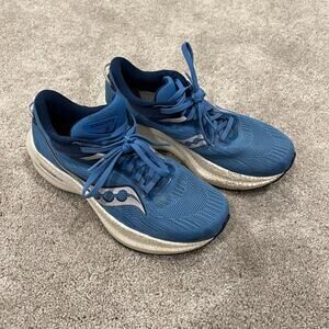 Saucony Women's Triumph 21‎ PWR Run Formfit Running Sneaker Blue Size 7
